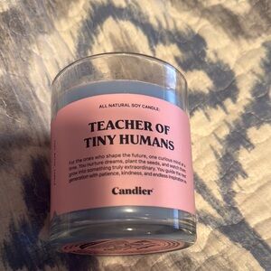 Candier “teacher of tiny humans” all natural soy candle 9oz new